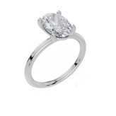 18ct White Gold Oval Cut 2.00 Carat of Lab-Grown Diamond Ring