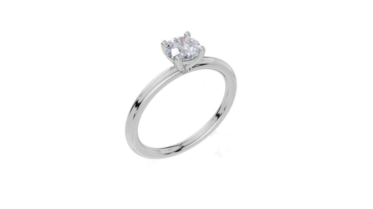 9ct White Gold Round Cut 0.50 Carat of  Diamond Ring