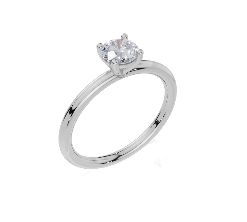 9ct White Gold Round Cut 0.50 Carat of  Diamond Ring