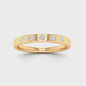 9ct Yellow Gold Round Brilliant Cut with 0.06 ct tw of Diamonds Ring