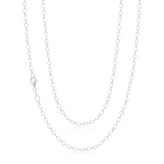Sterling Silver 50cm Oval Belcher Chain