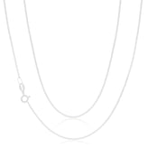 Sterling Silver 50cm Diamond Cut Curb Chain