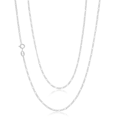 Sterling Silver 50cm Figaro Chain Necklace