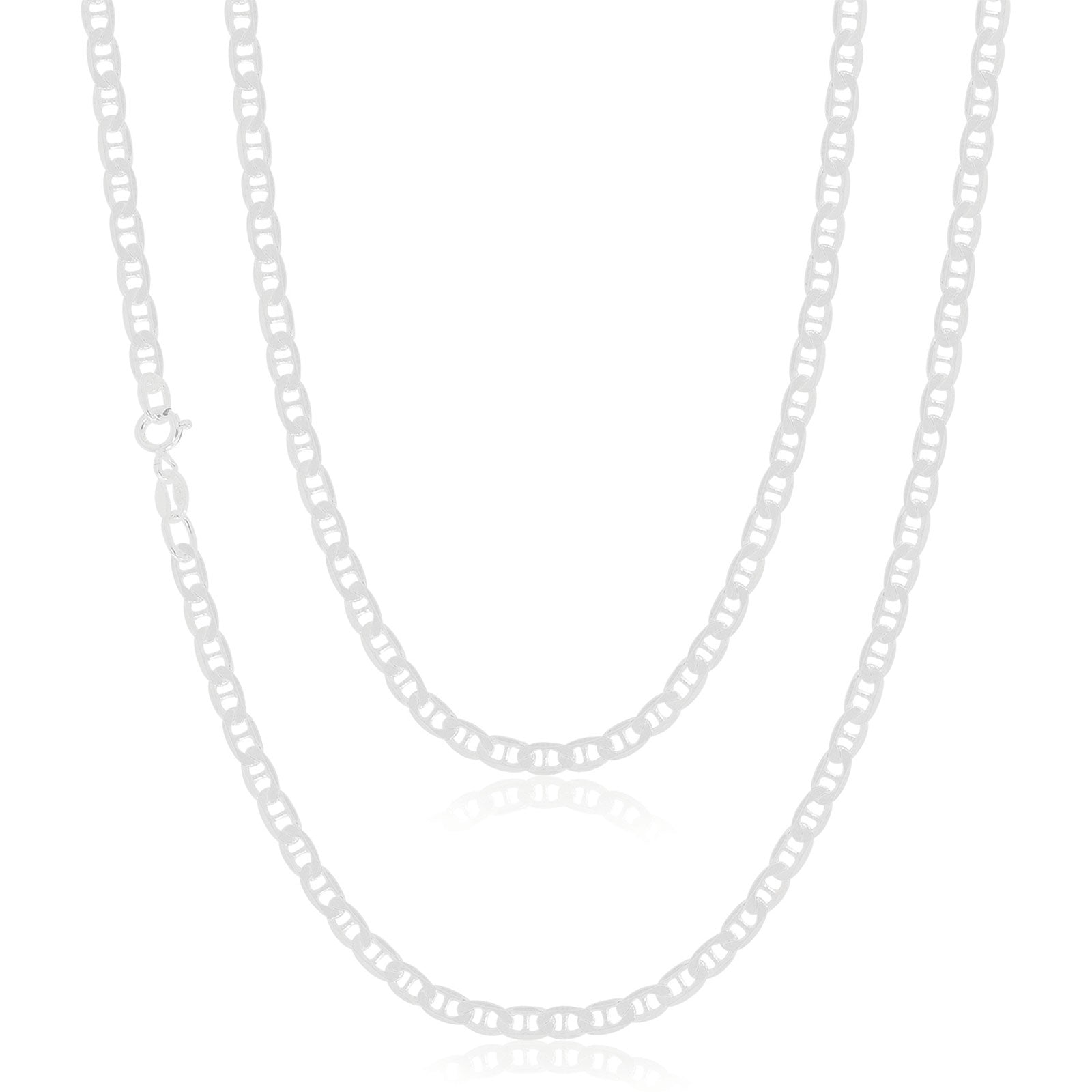 Sterling Silver 45cm Anchor Chain
