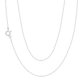 Sterling Silver 45cm Box Chain Necklace