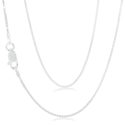Sterling Silver 40cm Box Chain