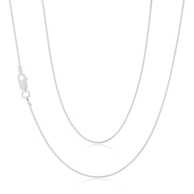 Sterling Silver 45cm Snake Chain Necklace