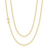 9ct Yellow Gold 60cm Oval Belcher Chain