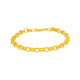 9ct Yellow Gold 19cm Oval Belcher Bracelet