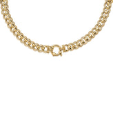 9ct Yellow Gold 45cm Double Belcher Chain with Bolt Ring Necklace