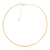 9ct Two Tone Gold 45-50cm Adjustable Omega Chain