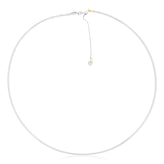 9ct Two Tone Gold 45-50cm Adjustable Omega Chain
