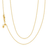 9ct Yellow Gold 50-55cm Adjustable Belcher Chain