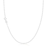 Sterling Silver 40cm 1:1 Figaro Chain