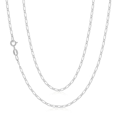 Sterling Silver 50cm 1:1 Figaro Chain