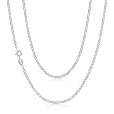 Sterling Silver 50cm Belcher Chain Necklace