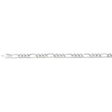 Sterling Silver 21cm Figaro Bracelet