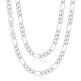 Sterling Silver 55cm Figaro Chain