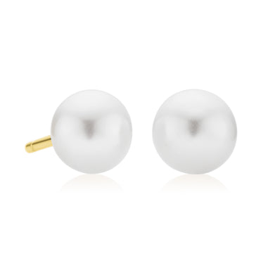 9ct Yellow Gold 5.5-6mm Freshwater Pearl Stud Earrings