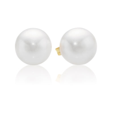9ct Yellow Gold 9-9.5mm Freshwater Pearl Stud Earrings