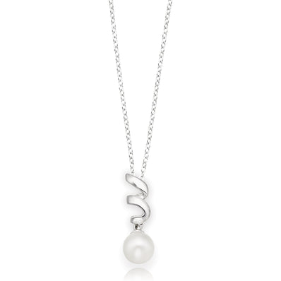 Sterling Silver 6mm Freshwater Pearls Pendant