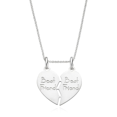 Sterling Silver Best Friend "Break" Pendant