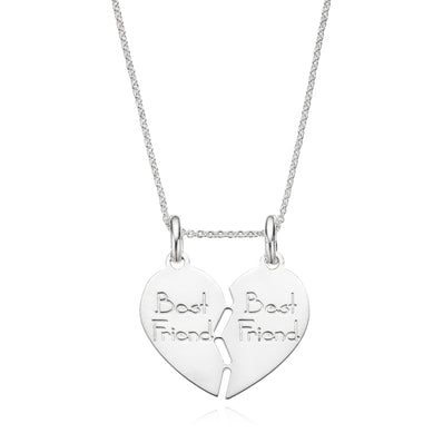 Sterling Silver Best Friend "Break" Pendant