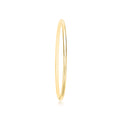 9ct Yellow Gold & Silver-filled 63x3mm Golf Bangle