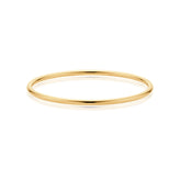 9ct Yellow Gold & Silver-filled 60x3mm Golf Bangle