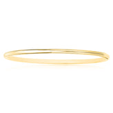 9ct Yellow Gold & Silver-filled 68x3mm Polished Bangle