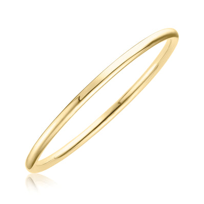 9ct Yellow Gold & Silver-filled 63x4mm Golf Bangle