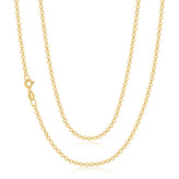 9ct Yellow Gold 45cm Round Belcher Chain