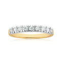 18ct Two Tone Gold Round Brilliant Cut with 1/3 CARAT tw of Diamonds Ring