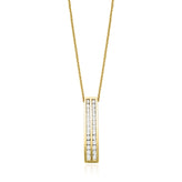 9ct Yellow Gold Round Brilliant Cut with 1/2 CARAT tw of  Diamond Pendant