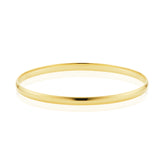 9ct Yellow Gold 68x5mm Solid Bangle