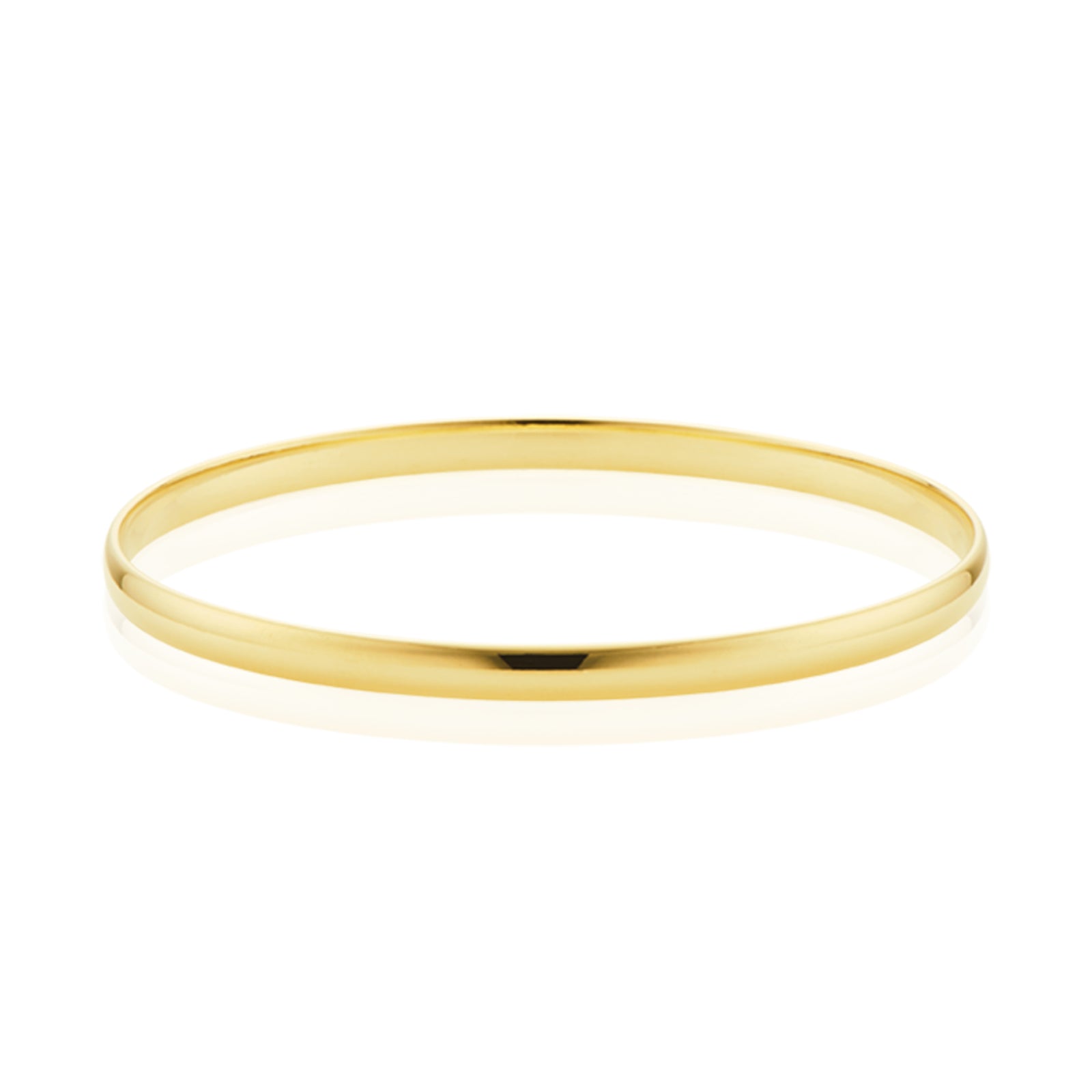 9ct Yellow Gold 68x5mm Solid Bangle