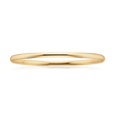 9ct Yellow Gold 65x4mm Solid Bangle