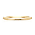 9ct Yellow Gold 63x3mm Solid Bangle