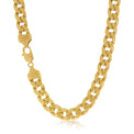Sterling Silver & 9ct Yellow Gold 55cm Curb Chain