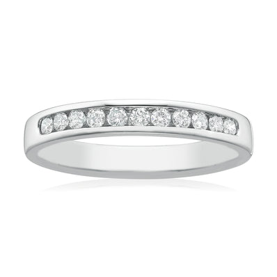 18ct White Gold Round Brilliant Cut with 1/4 CARAT tw of Diamonds Ring