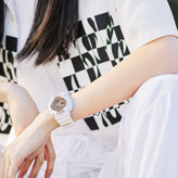 Baby-G BA110-7A1 White Resin 100WR Shock Resistant Watch