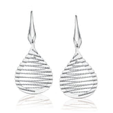 Sterling Silver Wire Tear Drop Earrings