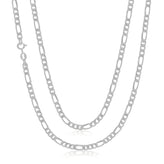 Sterling Silver 55cm Figaro Chain