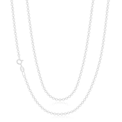 Sterling Silver 70cm Belcher Chain Necklace