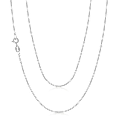 Sterling Silver 60cm Curb Chain Necklace