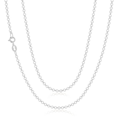 Sterling Silver 45cm Belcher Chain