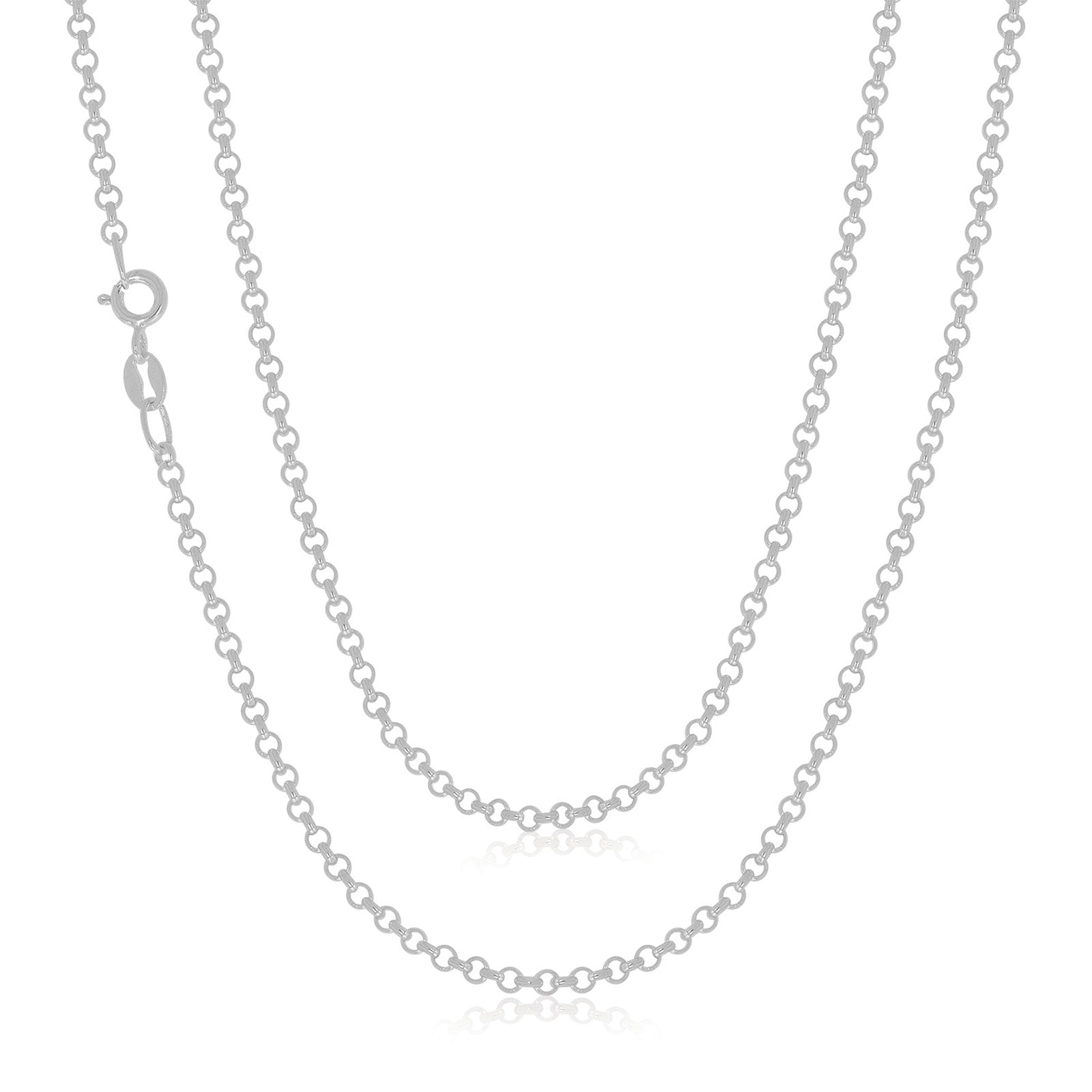 Sterling Silver 55cm Belcher Chain