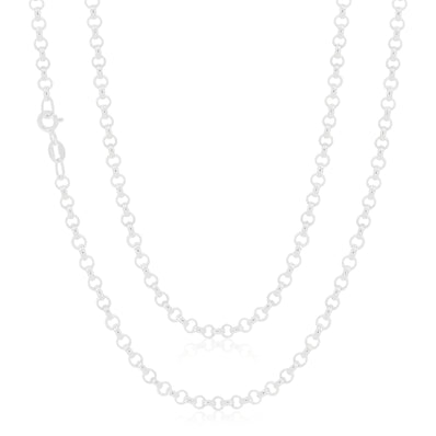 Sterling Silver 70cm Belcher Chain