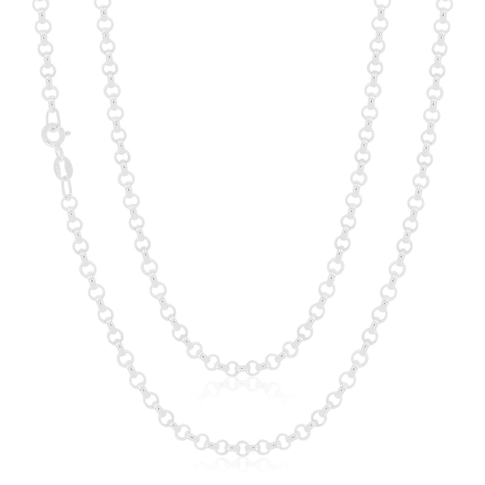 Sterling Silver 70cm Belcher Chain