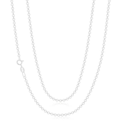 Sterling Silver 60cm Belcher Chain